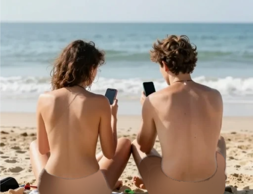 Nudité intégrale, connexion totale : quand le smartphone s&rsquo;invite sur les plages naturistes